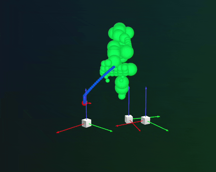 Rerun visualization of planned trajectories and collisions